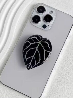 Leaf Phone Holder Stand 360°Rotating With Hand Grip Handle